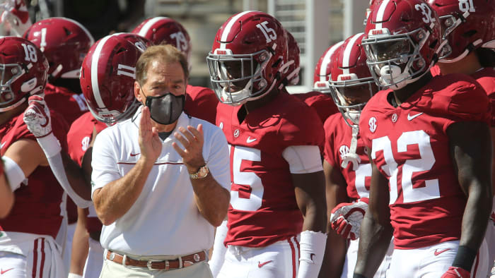 Alabama coach Nick Saban